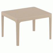 SIESTA EXCLUSIVE Table d'appoint d'extérieur Sky Side Table Taupe - beige plastique polypropylÚne SP-SI-109TP SIESTA EXCLUSIVE Table d'appoint d'extérieur Sky Side Table Taupe - beige plastique polypropylÚne SP-SI-109TP
