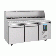 Table prép pour pizza 2 portes avec récupérateur - P7489.5300