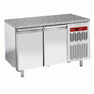 Tour patissier négatif ventilée 2 portes en 600x400 dessus en granit - PTP2B/HG-R2