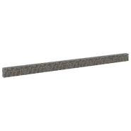 Vidaxl mur en gabion avec couvercles acier galvanisé 900x30x50 cm 147816