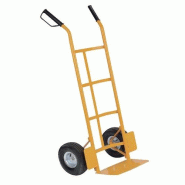 VISO Diable de manutention jaune en acier avec 2 roues, bavette 210 x 360 mm. Charge maximale de 200 kg - jaune RP 200 FIX
