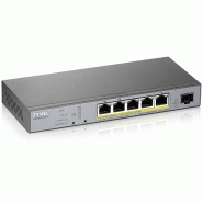 ZyXEL GS1350-6HP 6-Port mgd CCTV PoE Switch - gris GS1350-6HP-EU0101F