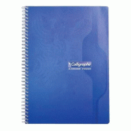 Cahier répertoire écologique spirales 21x29.7cm - 180 pages - 70g PEFC - petits carreaux 5x5 - CLAIREFONTAINE