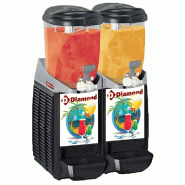 Diamond - Machine/distributeur granité, 2 x 5,5 litres professionnel – CAR/2-R2 - noir inox AKS-CAR/2-R2