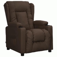 Fauteuil inclinable Marron Similicuir Modèle Xervessa - 339069