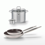 Lot Poêles 28/32 cm et Faitouts 12/26 cm Elo Bistro Line - noir 3176239968682