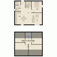 Maison à ossature en bois à étage - Optimale 5 en kit - Surface brute de 84,01 m² - Toit double pente - Accessibilité PMR_1