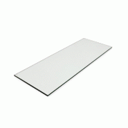 Tablette en verre clair trempé 68.8x25cm - grande résistance aux chocs