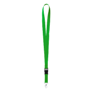 Tour de cou en polyester - mousqueton amovible en métal - couleur vert - poids 16g Tour de cou en polyester - mousqueton amovible en métal - couleur vert - poids 16g