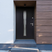 Vidaxl porte d'entrée anthracite 90x200 cm aluminium 3190549