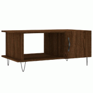 VidaXL Table basse chêne marron 90x50x40 cm bois d'ingénierie Modèle Flex Marine - 829491