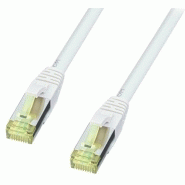 LINDY 47264 - Câble réseau en cuivre Cat.7 S/FTP LSOH 600 MHz 2m - Gris - Connecteurs RJ-45 mâle/mâle - Contacts plaqués or LINDY 47264 - Câble réseau en cuivre Cat.7 S/FTP LSOH 600 MHz 2m - Gris - Connecteurs RJ-45 mâle/mâle - Contacts plaqués or