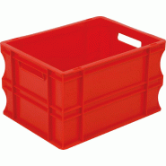 Bac eurobox couleur - 190382 – Rouge - 400 x 300 x 120 mm_0
