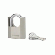 Cadenas à clé Octo-P, acier, chantier, anse protégée acier, 70mm, 3 clés - THIRARD - gris 3150260900590 Cadenas à clé Octo-P, acier, chantier, anse protégée acier, 70mm, 3 clés - THIRARD - gris 3150260900590