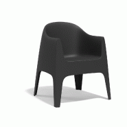Chaise avec accoudoir SOLID - noir