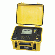 CHAUVIN ARNOUX - Contrôleur d'isolement à tension d'essais programmable 10kV 25 Tohm - Boitier chantier IP53 - Enregistrement de données - USB