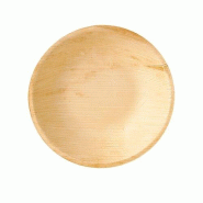 Coupelles, Feuille de palmier "pure" rond 300 ml Ø 17,5 x 3,5 cm (25 unités) PAPSTAR - marron Matériau naturel 87964