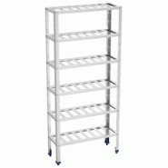 Étagère à vins en acier inoxydable à 6 niveaux - 800x300x1750 mm - 30020380 Eurast - 30020380 Étagère à vins en acier inoxydable à 6 niveaux - 800x300x1750 mm - 30020380 Eurast - 30020380