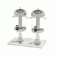 Maxima Dispensateur de boissons - 2 x 8 L - tube de refroidissement central - fonctionne sans électricité – 55 × 36 × 56 cm - AKS-09300542