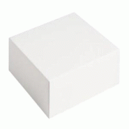 Packissimo Boites pâtissières blanches en carton 10 x 10 x hauteur 5 cm par 50 pièces - blanc en carton BBC10x5