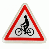 Panneau de danger A21 - Débouché de cyclistes - WP Signalisation - Différentes dimensions et matières Panneau de danger A21 - Débouché de cyclistes - WP Signalisation - Différentes dimensions et matières