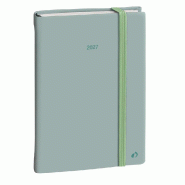 Quo Vadis - Agenda - Daily 21 Color - Journalier - Multilingue - Pastel - Vert clair - 12 mois de janv à déc - 15x21 cm - Papier Clairefontaine blan