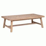 Atmosphera Aeris - Table basse 130x70x40 cm en acacia marron - marron JJ2051 Atmosphera Aeris - Table basse 130x70x40 cm en acacia marron - marron JJ2051
