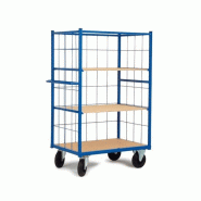 Chariots 3 côtés maille H.U.1400mm 3 niveaux dont 2 réglables - PLANORGA - 8MHKMA53D1N505