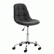 CLP Chaise de bureau Emil tissu Gris foncé - gris textile 192405056 CLP Chaise de bureau Emil tissu Gris foncé - gris textile 192405056