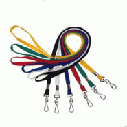 Cordon mousqueton standard - référence : IDP20 - 10 mm de largeur - Lot de 100