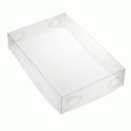 Couvercle pour plateau réf 38681 PET transparent 35,3x24,7x6cm - par 125