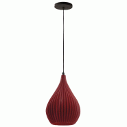 Fabas Luce Suspension Lisa En Métal Et Plastique Végétal - Bordeaux, Douille E27, Structure Élégante Et Durable, Ip20, 230 V - Design Line - viol
