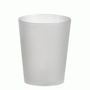 Gobelet réutilisable PP givré 19cl Ø6,7xH8cm - par 300