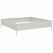Helloshop26 - Jardinière bac lit surélevé plantes fleurs terrasse jardin de jardin 100 x 100 x 26 cm acier inoxydable Argent 02_0039277 - 300021845 Helloshop26 - Jardinière bac lit surélevé plantes fleurs terrasse jardin de jardin 100 x 100 x 26 cm acier inoxydable Argent 02_0039277 - 300021845