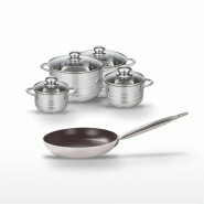 Lot Poêle 32 cm céramique Elo Bistro Line & 4 Faitouts Elo Brillant - gris 3176239985337