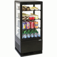 Mini vitrine réfrigérée positive 78L Noire Casselin