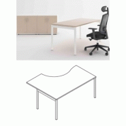 OGI Y / BUREAU COMPACT RETOUR À DROITE L180 X P120 CM CHÊNE CANADIEN OGI Y / BUREAU COMPACT RETOUR À DROITE L180 X P120 CM CHÊNE CANADIEN