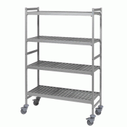 Rayonnage mobile clayettes polymère 6611 Fermostock Longueur 657 mm - 4