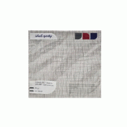 Serviettes Airlaid, paquet de 50 pièces, 40 x 40 cm, lin chocolat - textile 8000766255067