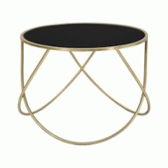 Table basse en métal Ring 60 x 45 cm Mauro Ferretti - noir 1422510000 Table basse en métal Ring 60 x 45 cm Mauro Ferretti - noir 1422510000