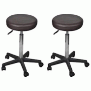 VidaXL Tabourets De Bureau Lot De 2 Marron 35,5x84 Cm Similicuir - marron 277178 VidaXL Tabourets De Bureau Lot De 2 Marron 35,5x84 Cm Similicuir - marron 277178