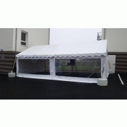 Barnum, tente blanche avec fenêtres 5 m x 8 m = 40 m²