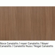 Bureau X time Stop avec retour et caisson - Quadrifoglio. - 244, Noyer canaletto, Droite