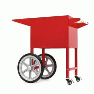 Chariot Maxima pour machine à pop-corn 150 g, structure acier - mobile et stable