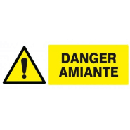 Danger amiante 330x120mm TALIAPLAST | 626323 Danger amiante 330x120mm TALIAPLAST | 626323