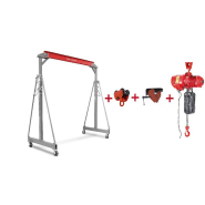Ensemble grue portique 1 t palan électrique à chaîne 1 t avec crochet MW Tools PTLK1-SETKT