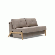 INNOVATION LIVING CANAPÉ DESIGN CUBED WOOD 02 CONVERTIBLE LIT 200*140 CM TISSU CORDUFINE BEIGE INNOVATION LIVING CANAPÉ DESIGN CUBED WOOD 02 CONVERTIBLE LIT 200*140 CM TISSU CORDUFINE BEIGE