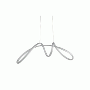 Lustre Suspension Led Lumen Par Ondaluce 60W 6000Lm 110Cm Dimmable 3000K - gris 8053488027474