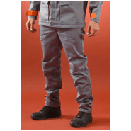Pantalons retardateur de flammes et antistatique EN ISO 11612, EN ISO 11611 classe 2 et EN 1149-5 - PTLIGN2ASGRA-DM02_0