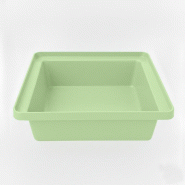 PLAST'UP ROTOMOULAGE Bac de rangement empilable 30l - VERTAMANDE - vert plastique 0637962083002